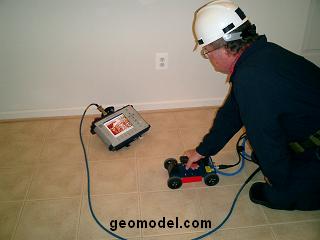 concrete inspection survey using ground penetrating radar