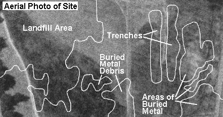 Landfill location aerial photo