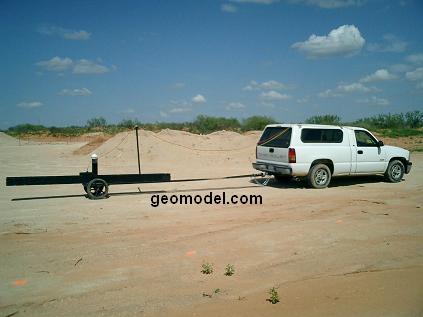 truck pulled electronic instrumentation with GPS positioning