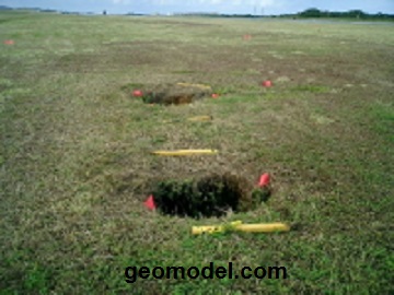 GeoModel, Inc. sinkhole location survey at an airport